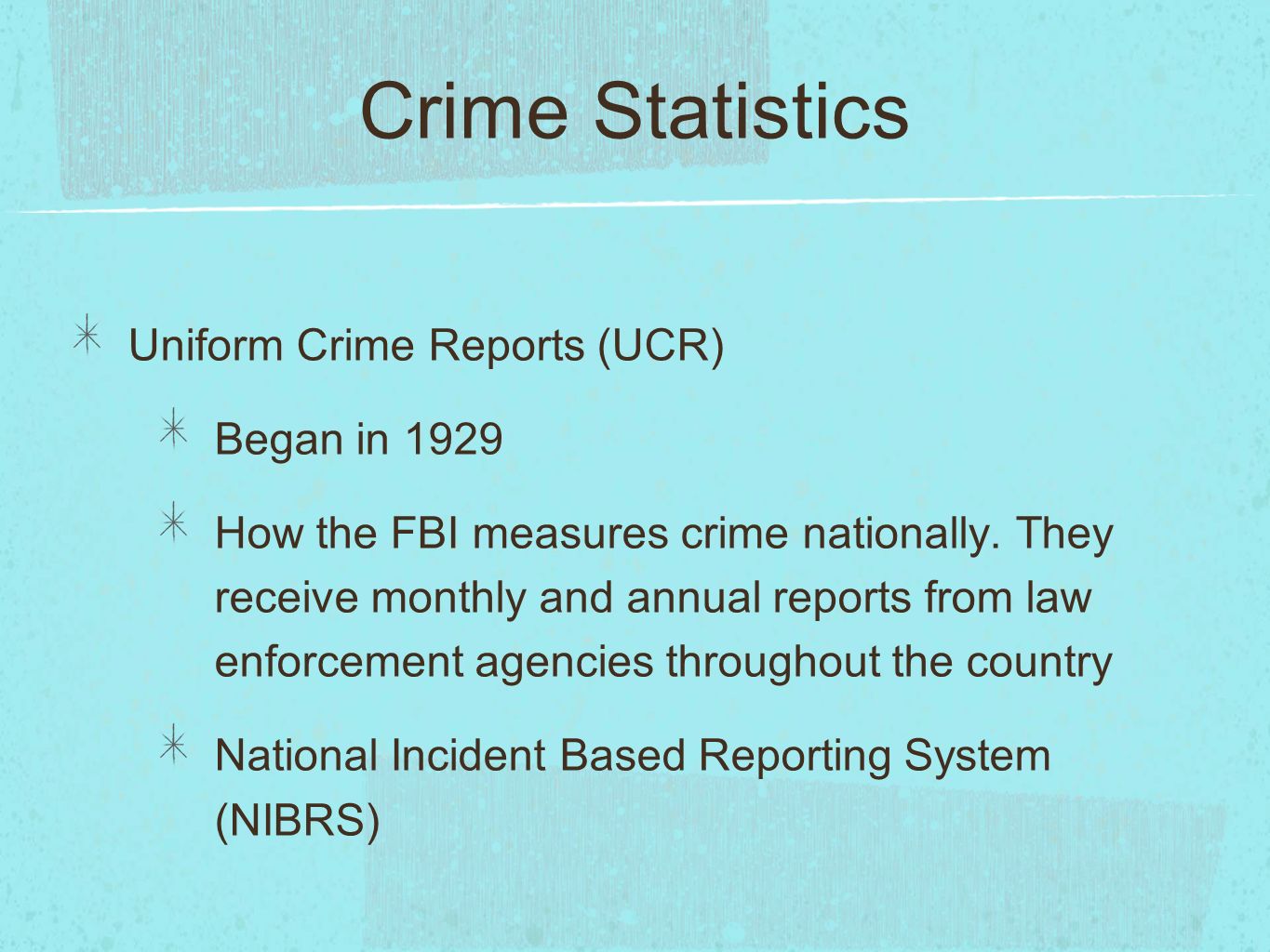 A comparison between the uniform reporting system and the national incident based reporting system